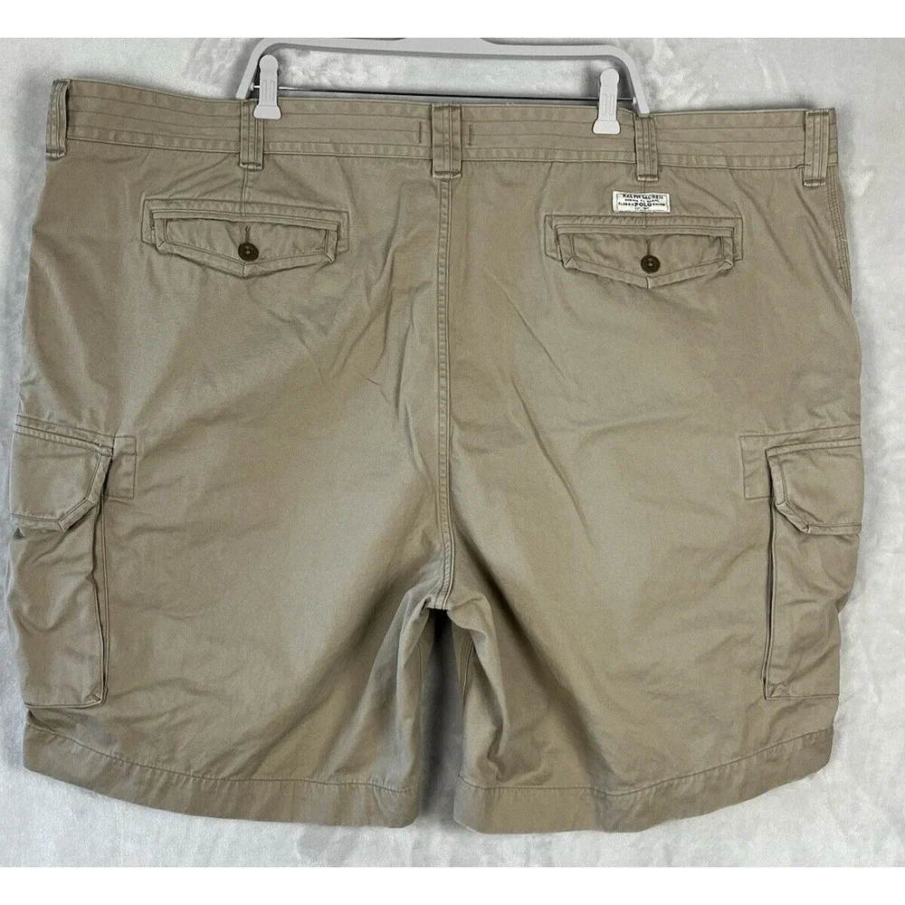 POLO RALPH LAUREN Men's Short  56B Beige Chino Classic Fit Cotton Cargo Utility